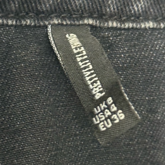 PrettyLittleThing Charcoal Denim Dress - Picture 3 of 5